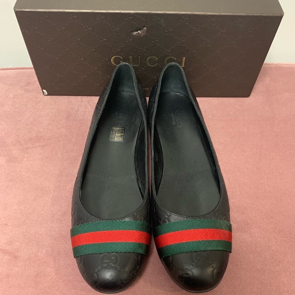 Gucci Leather Ballet Flat
